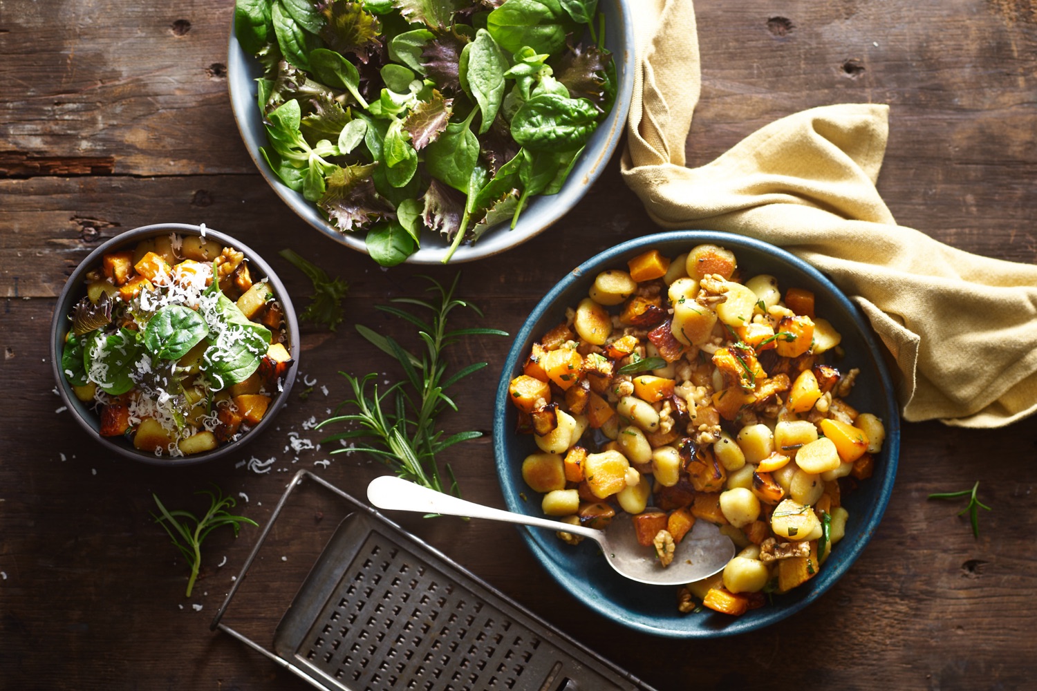 Gnocchi with Honey Roasted Butternut Squash, Walnuts & Parmesan | Florette Salad | Make it unFlorett