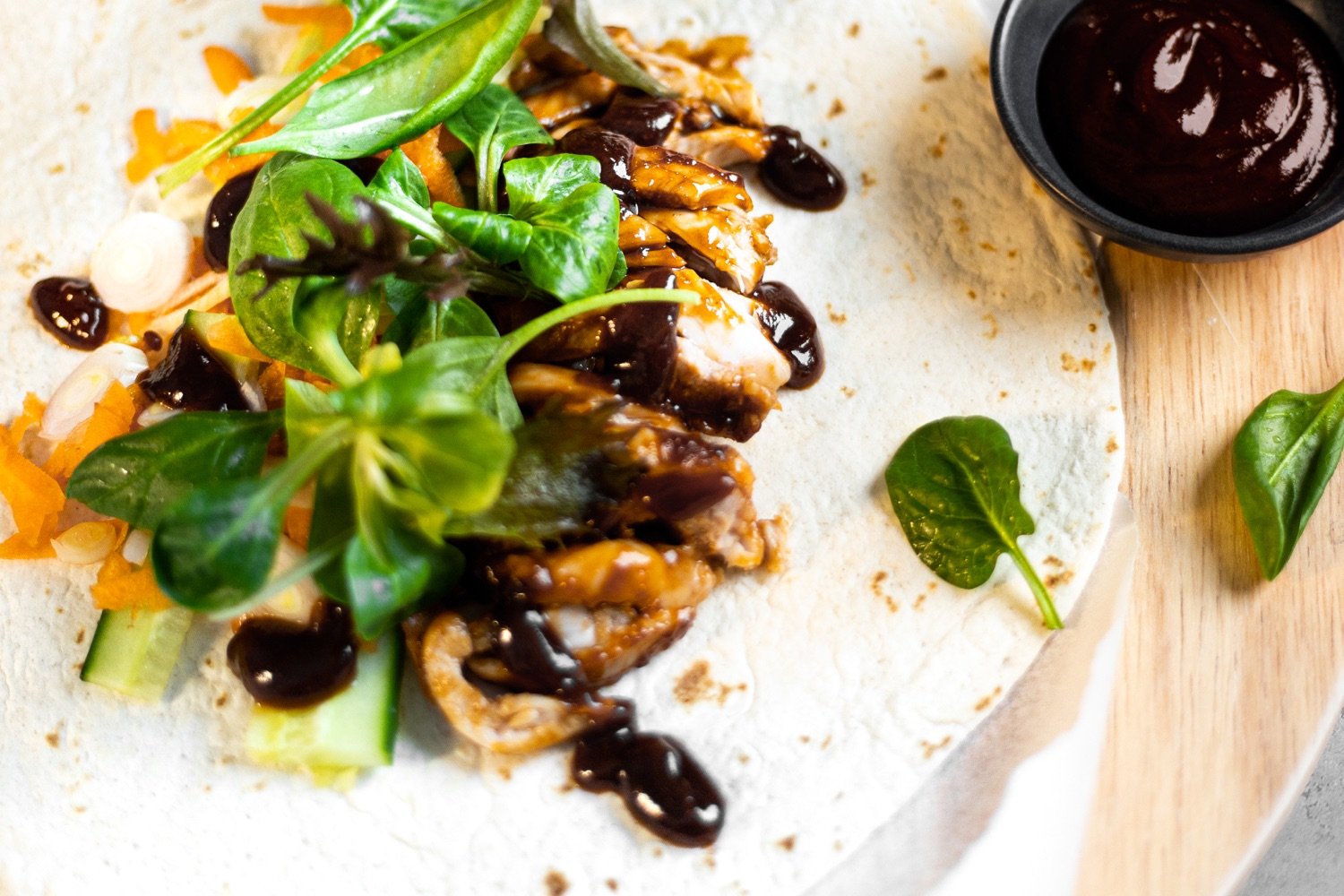 Hoi Sin Chicken Wrap | Florette Salad | Make it unFloretteable