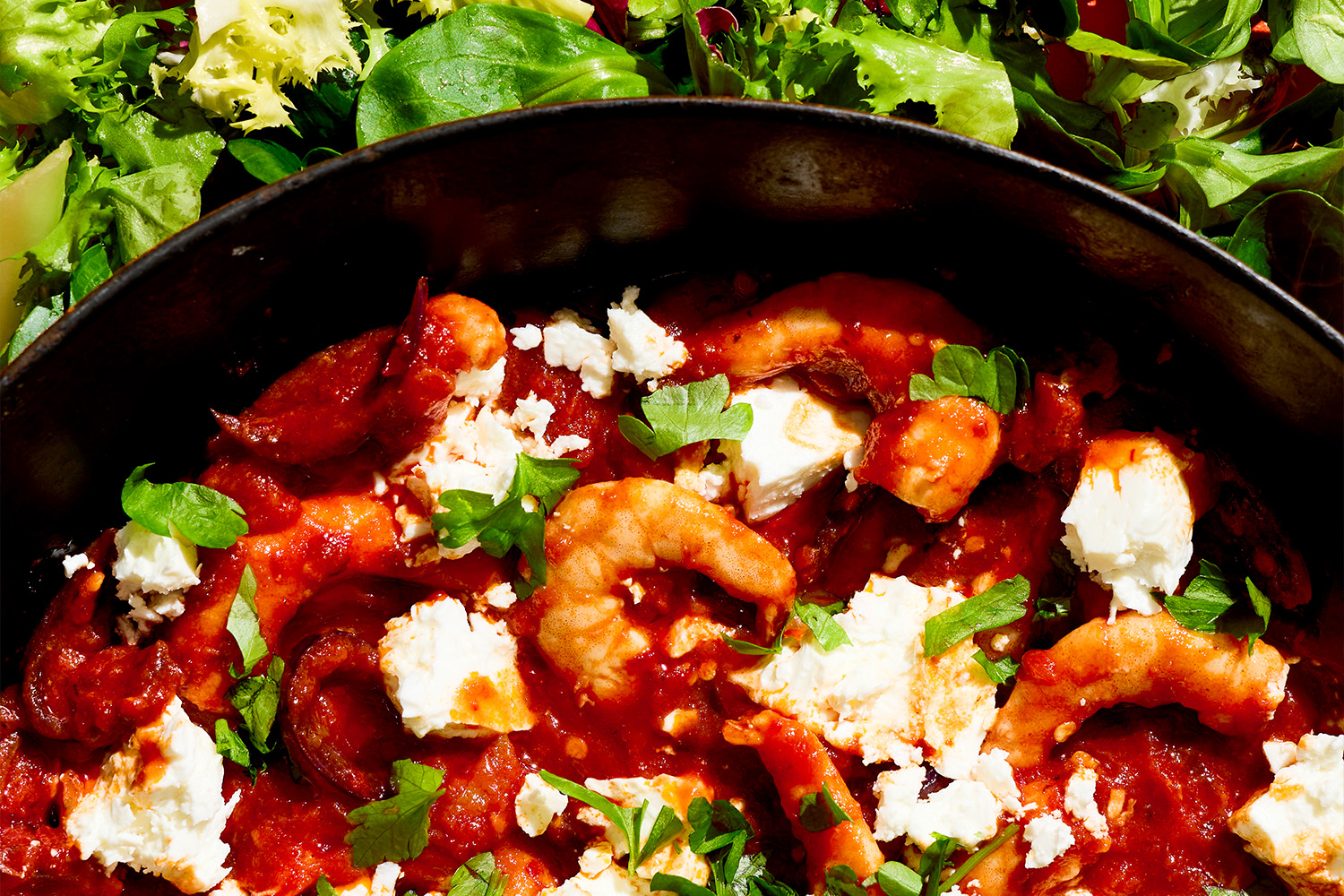 Greek Prawn Saganaki | Florette Salad | Make it unFloretteable