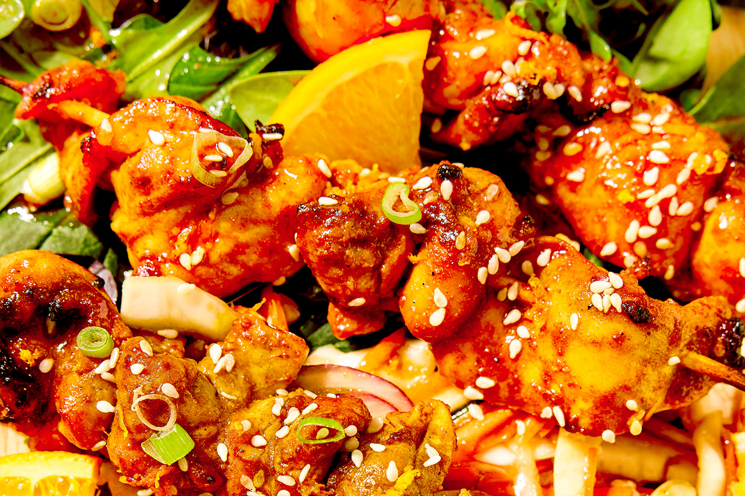 Mai Tai Chicken Skewers Florette Salad Make it unFloretteable