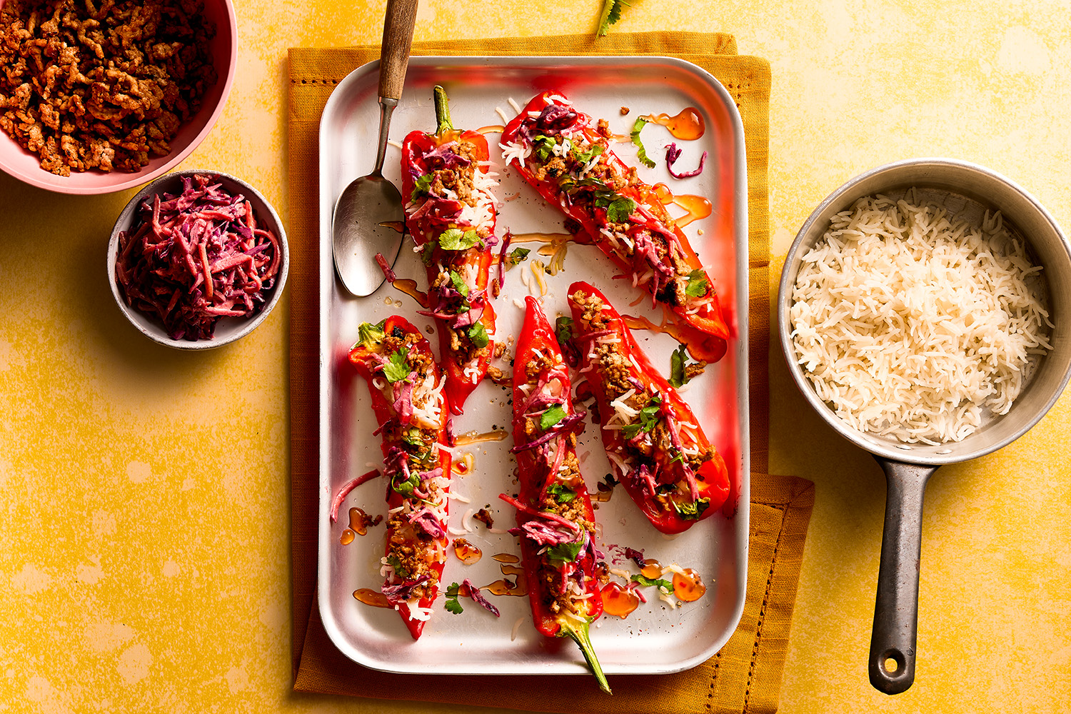 Sticky Pork Stuffed Peppers | Florette Salad | Make it unFloretteable