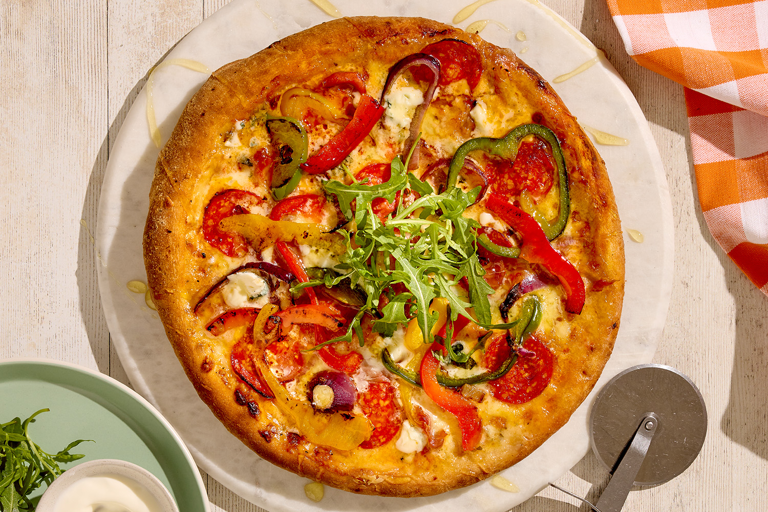 Hot Honey Cheese & Prosciutto Pizza​ | Florette Salad | Crafted by Nature, Perfected by Florette