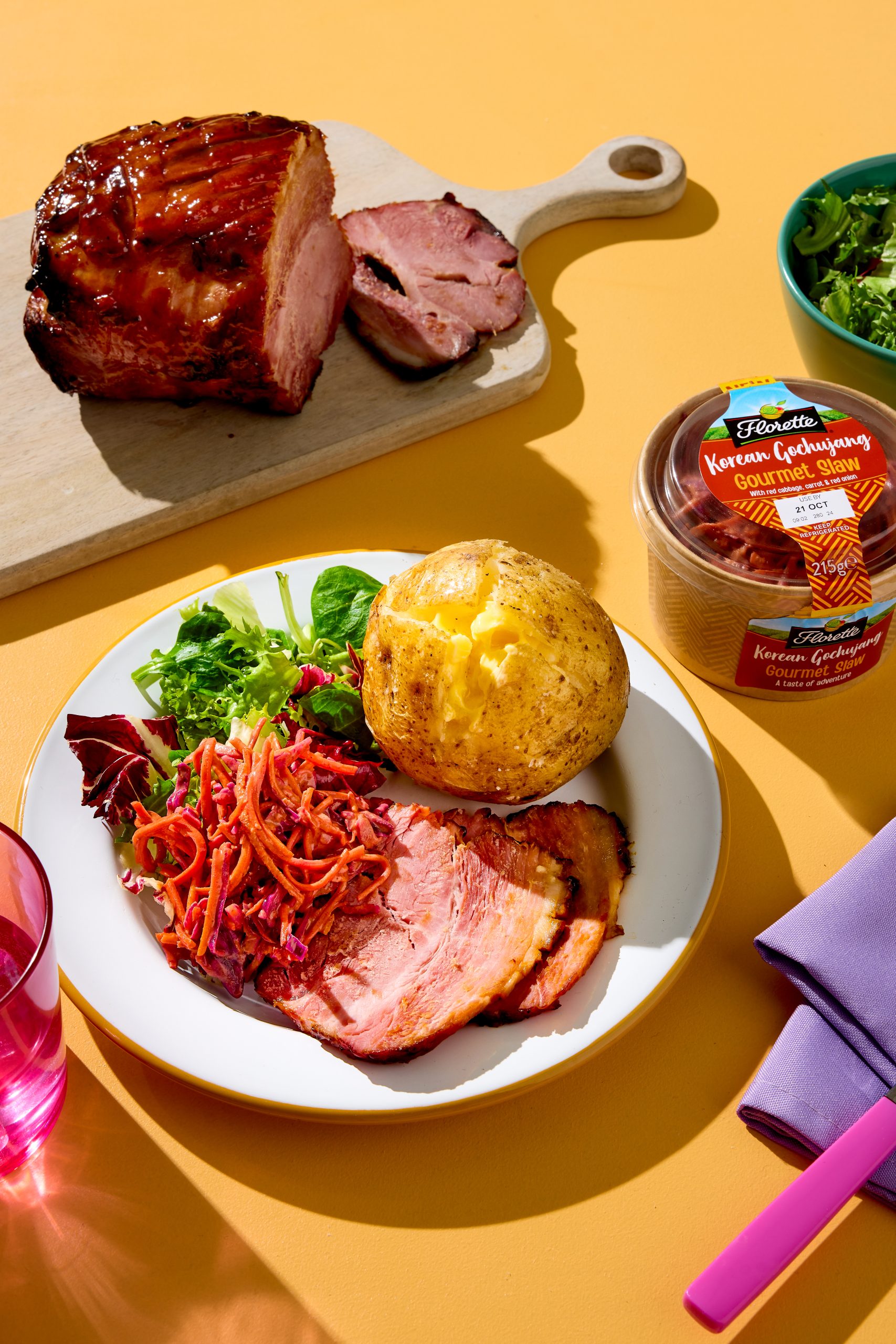 Gochujang, Honey And Orange Glazed Ham | Florette Salad | Crafted by Nature, Perfected by Florette