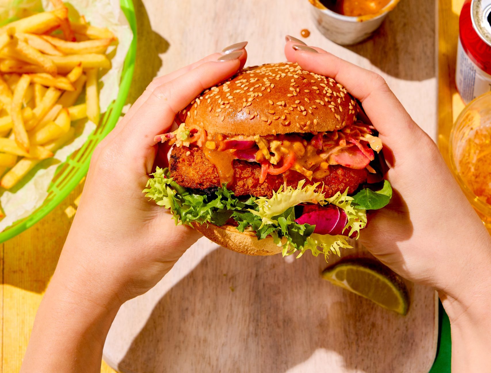 Chicken Katsu Burger | Florette Salad | Crafted by Nature, Perfected by Florette