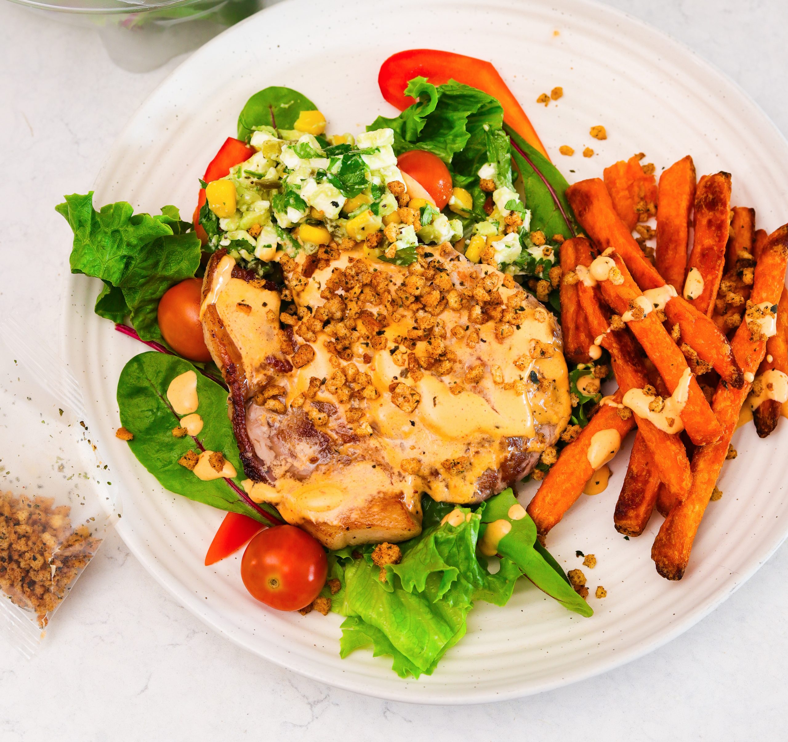 Peri-Peri Crunch Pork | Florette Salad | Make it unFloretteable