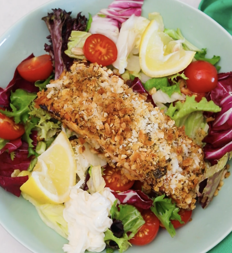 Crispy Panko Salmon | Florette Salad | Make it unFloretteable