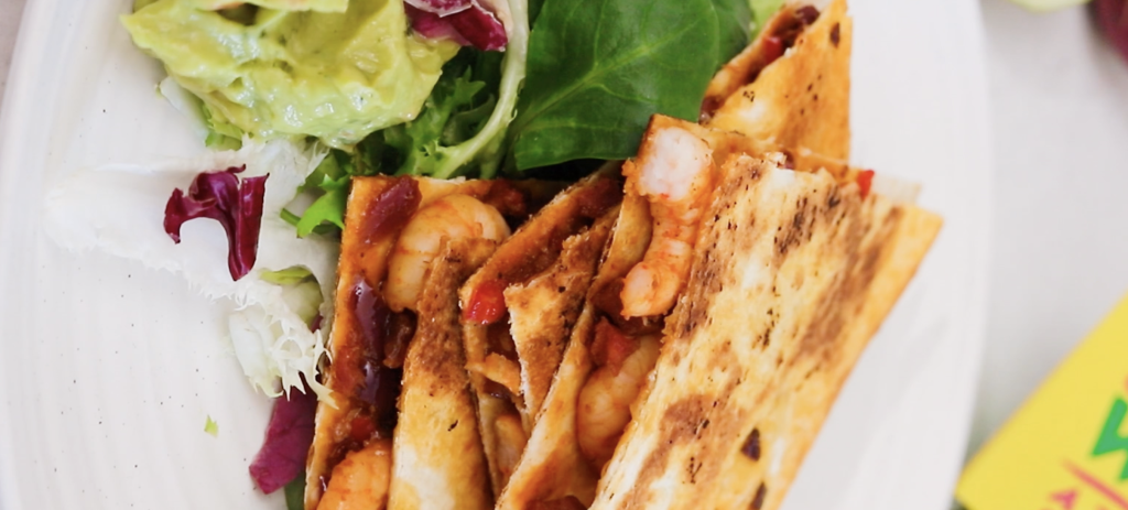 Chipotle Prawn and Chorizo Quesadillas | Florette Salad | Make it unFloretteable